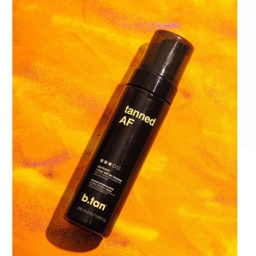 b.tan | tanned AF 200mL Bottle | Tanning Mousse Travel Darkest Color Self Tan 2 - Picture 3 of 13